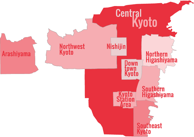 Kyoto District Map 